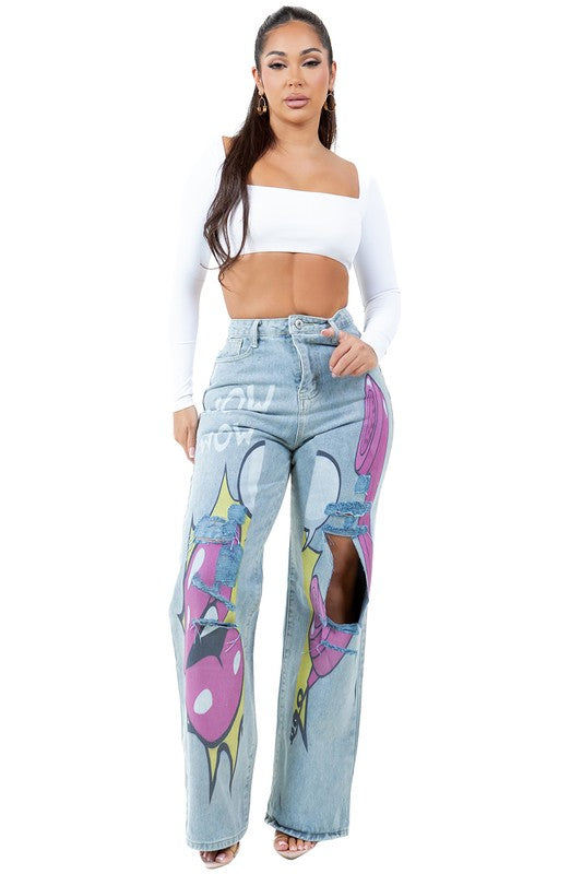 WOMEN FASHION DENIM PANTS