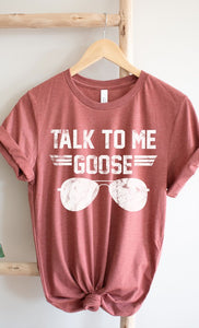 Talk to Me Goose White Ink Graphic Tee PLUS