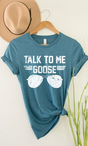 Talk to Me Goose White Ink Graphic Tee PLUS