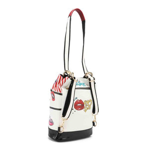 NICOLE LEE MULTIFUNCTIONAL BUCKET BAG BACKPACK