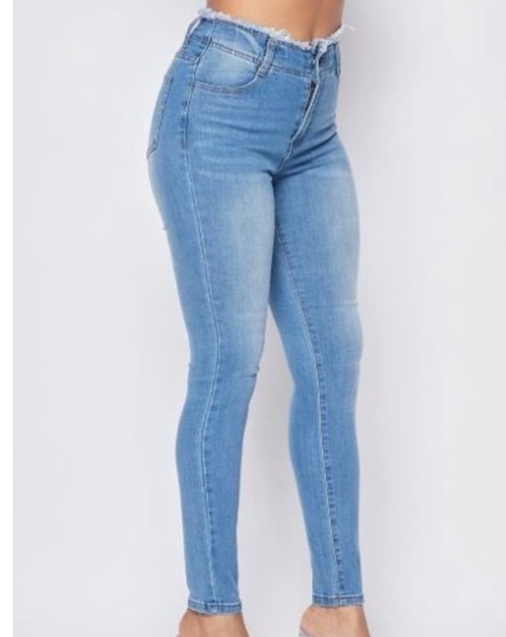 Distressed Denim Skinny Jeans