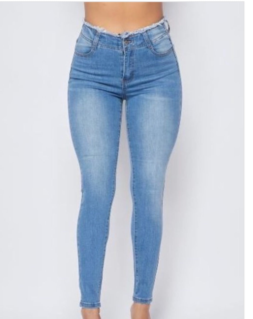 Distressed Denim Skinny Jeans