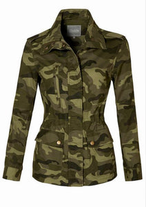 Camp Military Anorak Jacket with Pockets