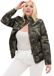 Camp Military Anorak Jacket with Pockets